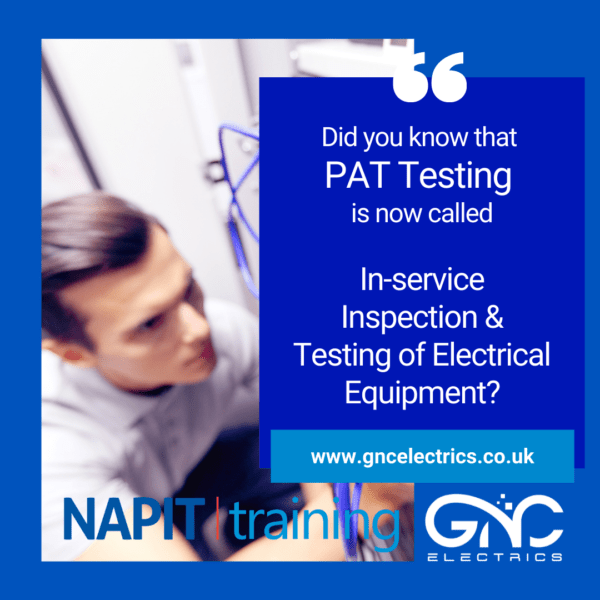 PAT testing now In-service